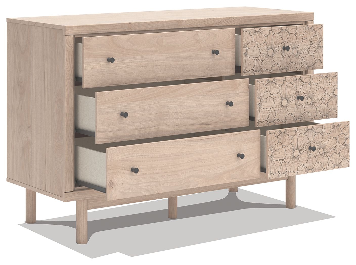 Arloster - Six Drawer Dresser - Stylish Home Furniture