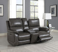 U108 - Reclining Loveseat (Gel Faux Leather) - Gray