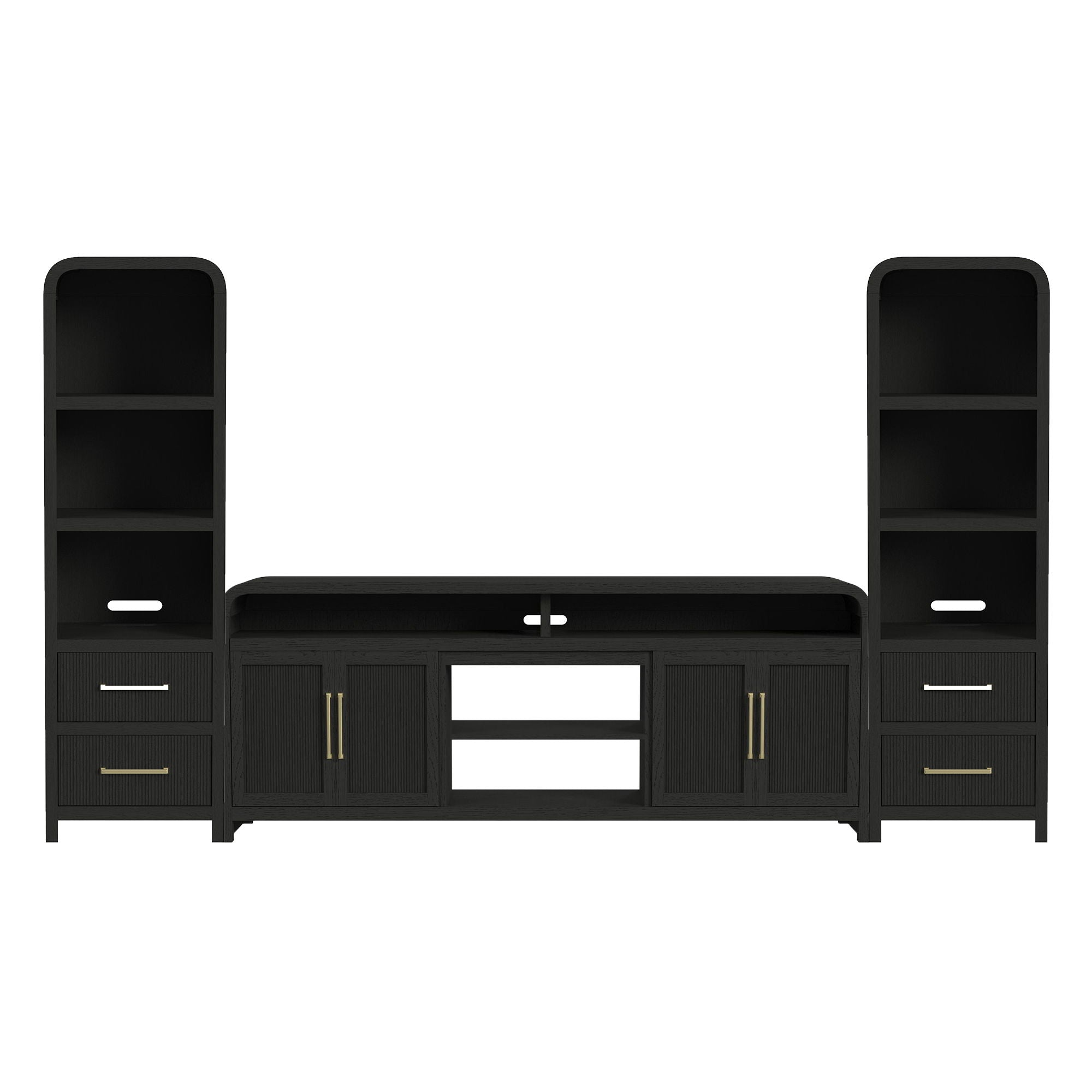 Ridgemont - 3 Piece Entertainment Unit With 82" TV Console