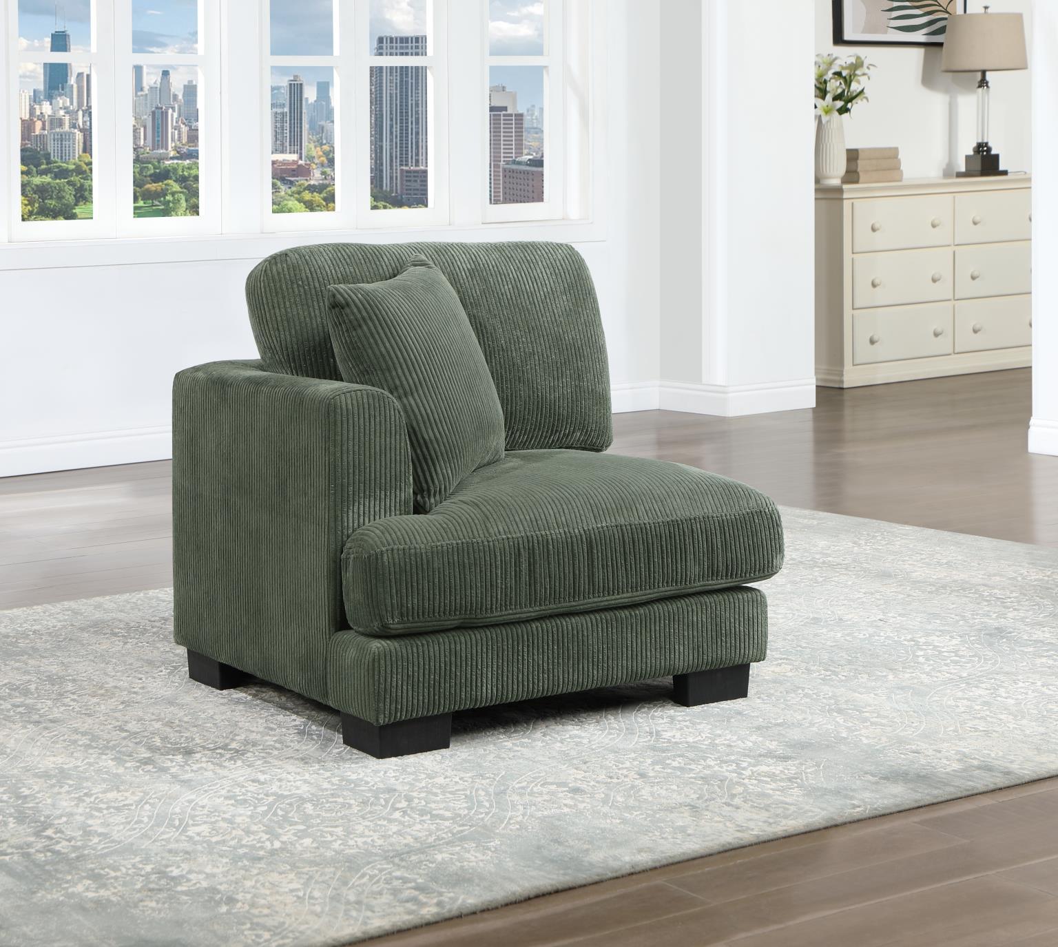 U256 - 6 Piece Sectional - Green - Stylish Home Furniture