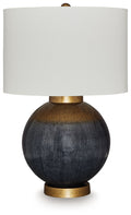 Adara - Metal Table Lamp - Blue / Gold Finish - Stylish Home Furniture