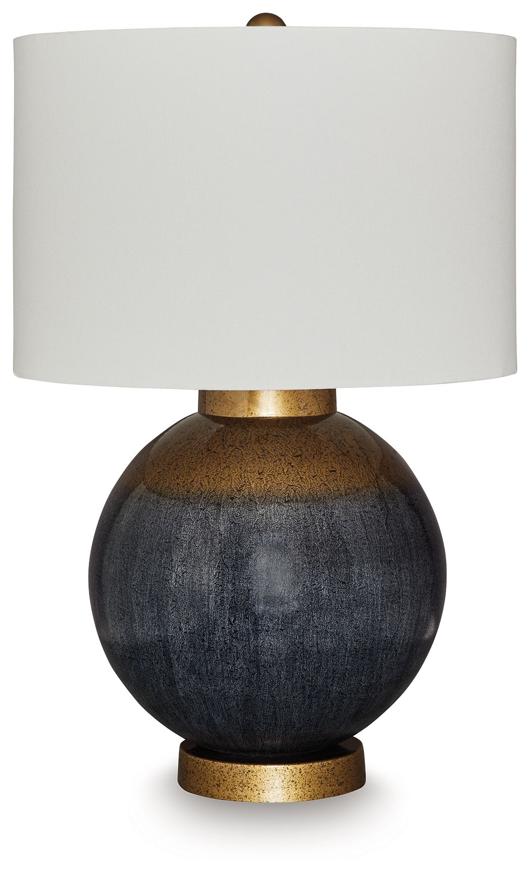 Adara - Metal Table Lamp - Blue / Gold Finish - Stylish Home Furniture