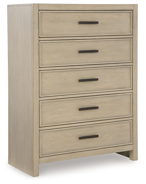 Calmoro - Five Drawer Chest - Gray - Stylish Home Furniture