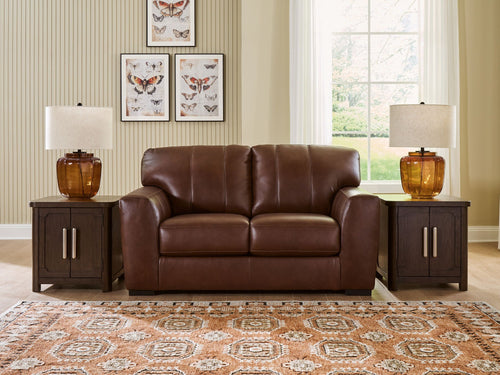Brogliano - Loveseat - Canyon - Stylish Home Furniture