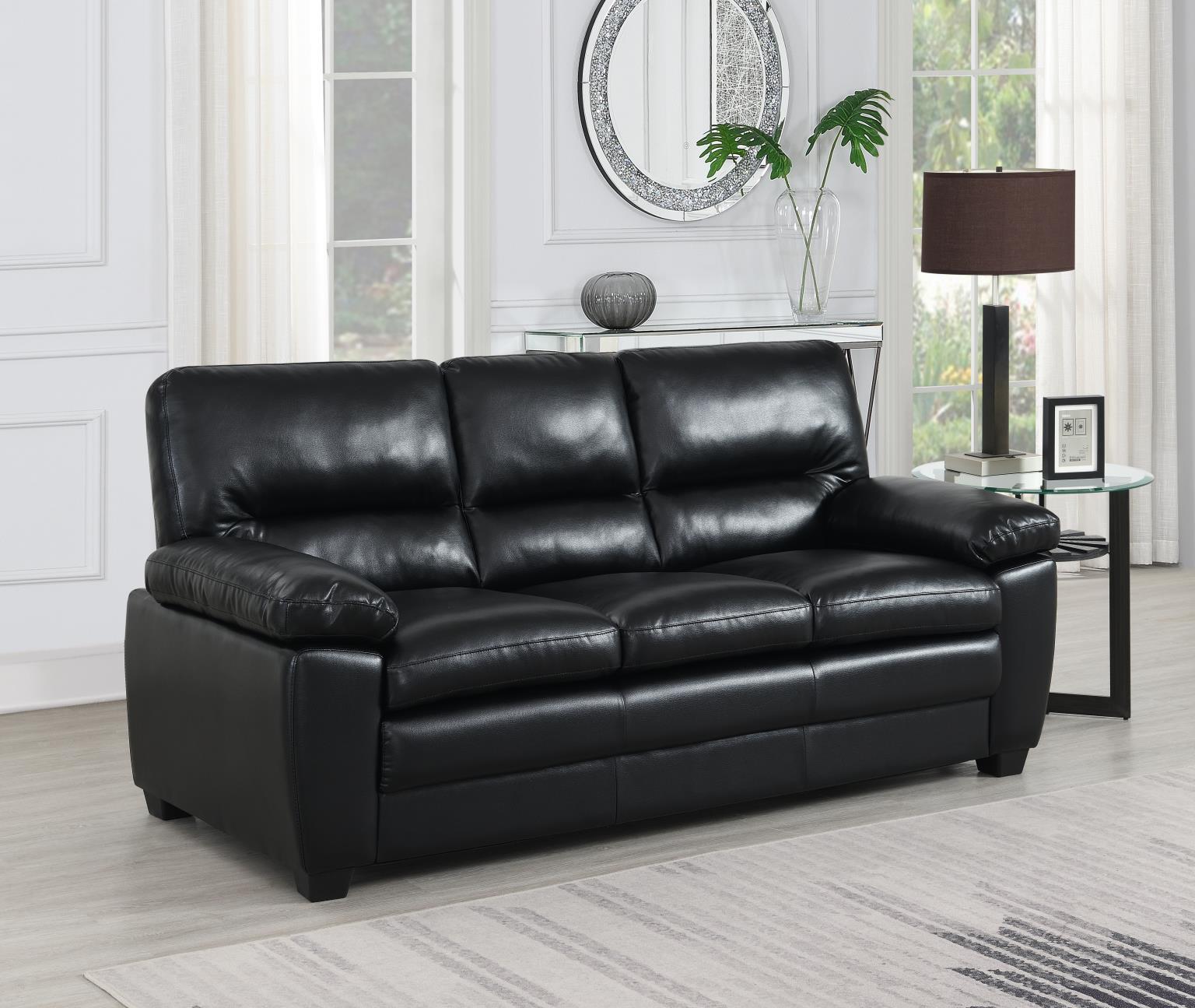 U529 - Sofa - Black - Stylish Home Furniture