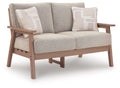 Grover Beach - Loveseat With Cushion - Driftwood - Stylish Home Furniture