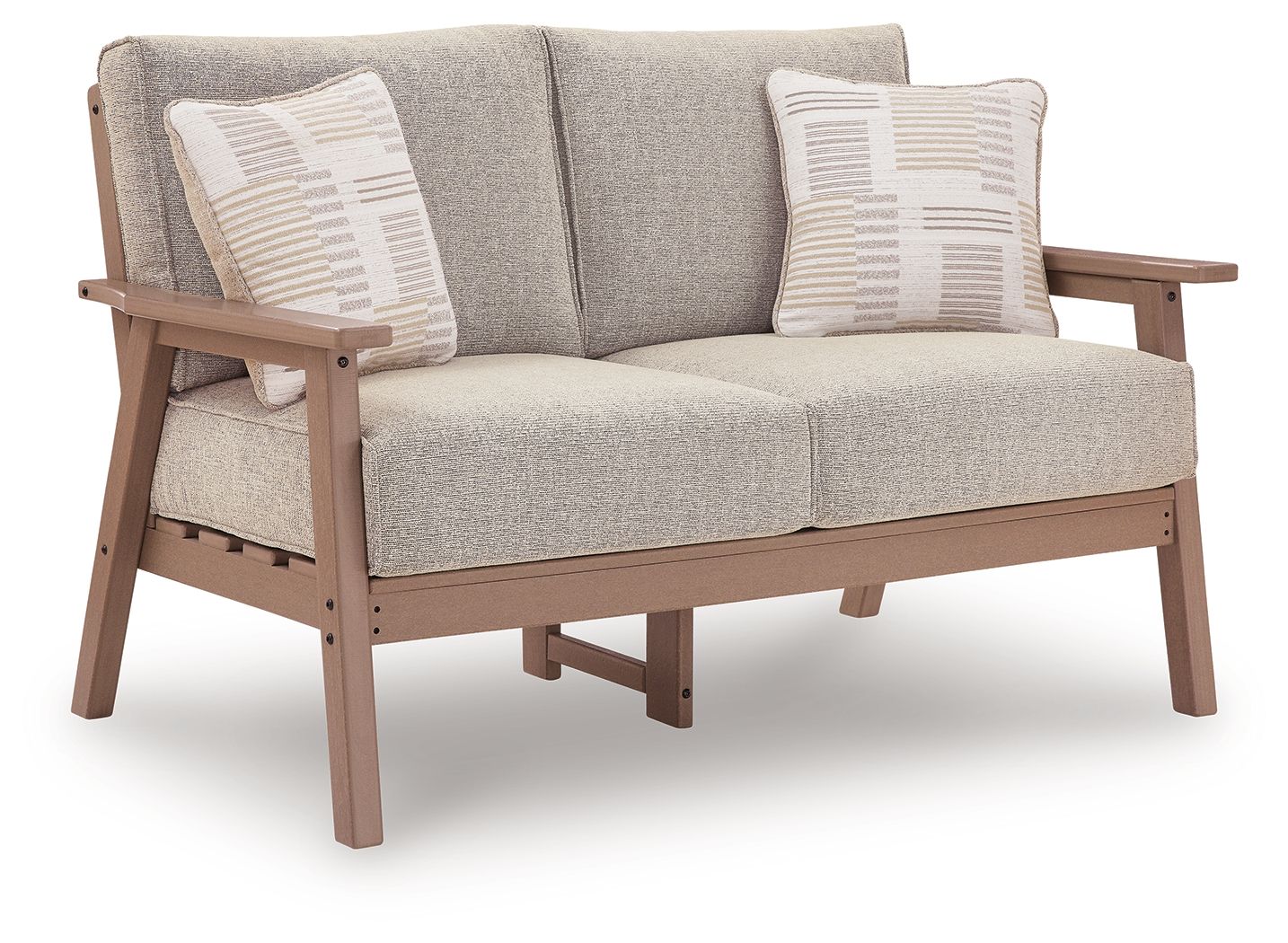 Grover Beach - Loveseat With Cushion - Driftwood - Stylish Home Furniture