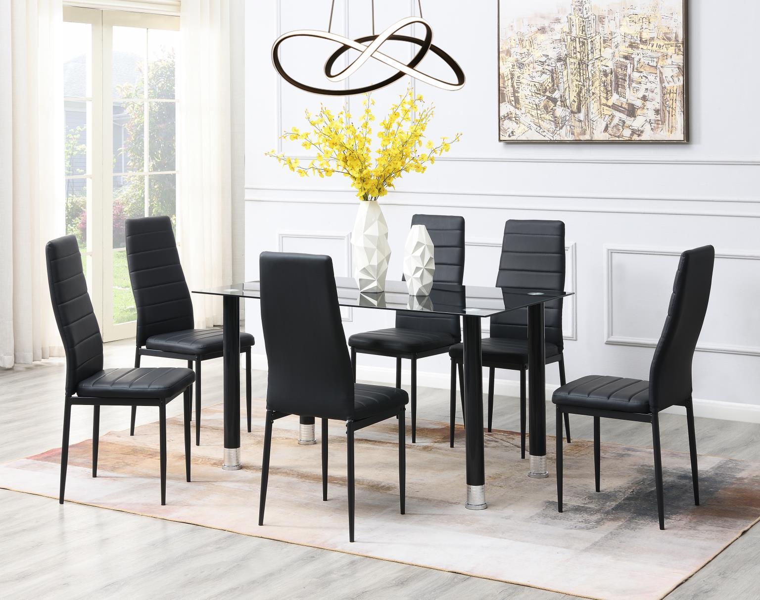 D635 - Dining Table - Black - Stylish Home Furniture