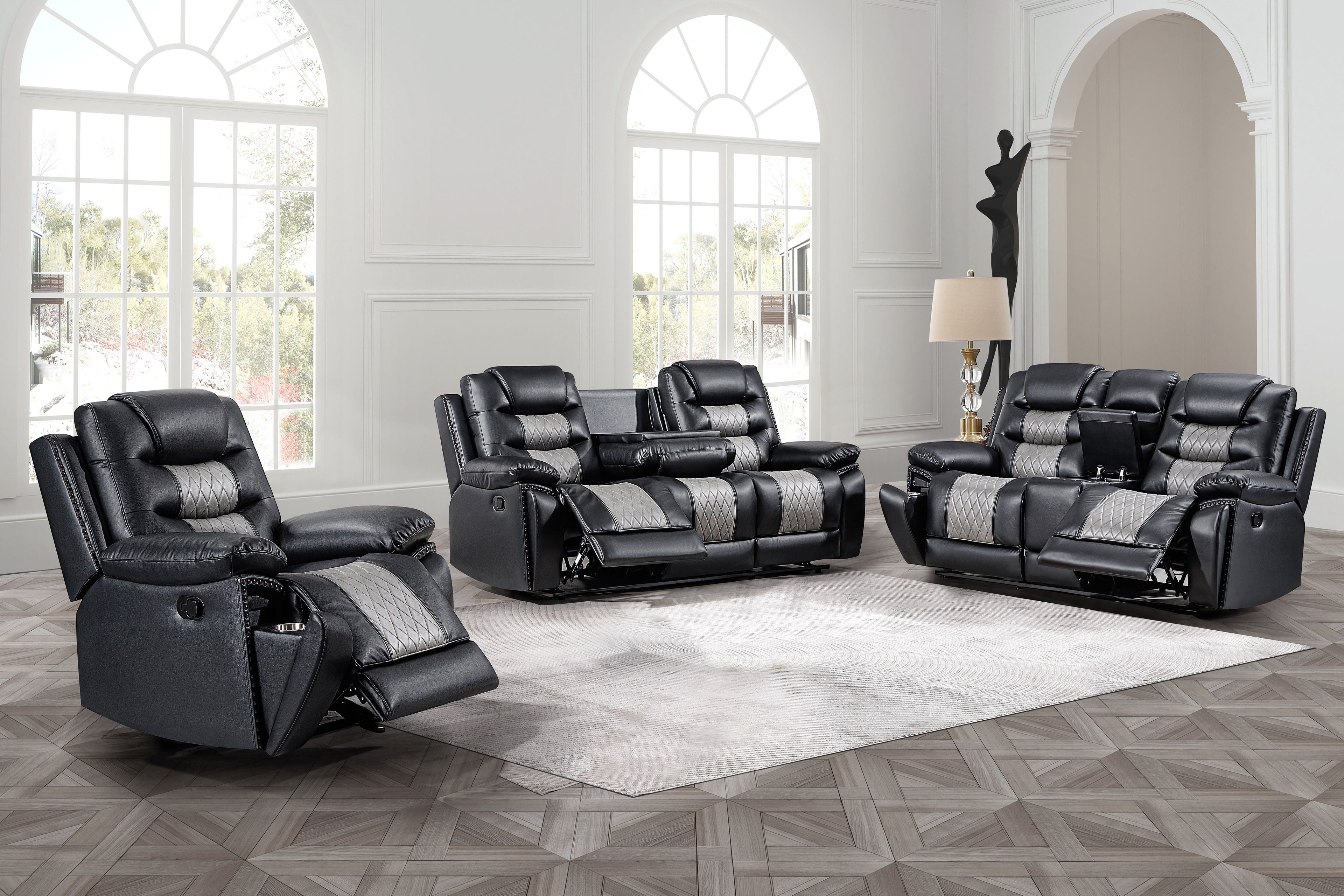 Nikko - Reclining Sofa Set - Stylish Home Furniture
