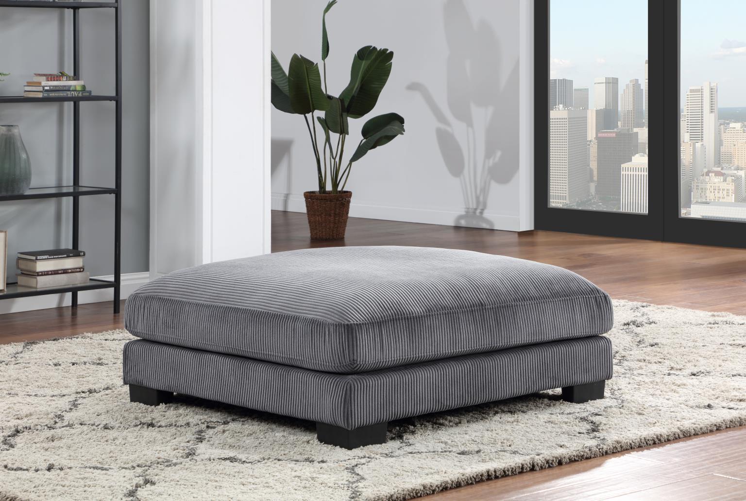 U253 - Ottoman - Gray - Stylish Home Furniture