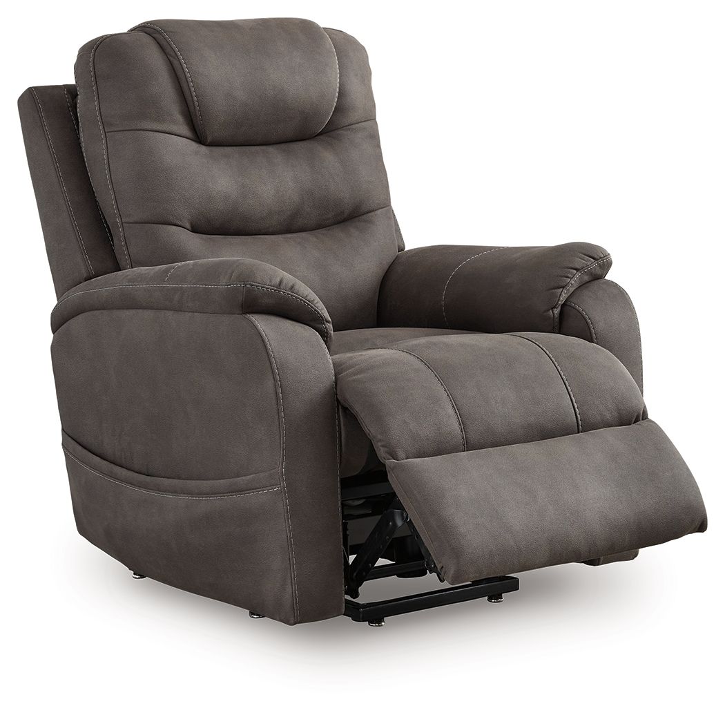 Snowfield - Power Lift Recliner - Gunmetal - Stylish Home Furniture