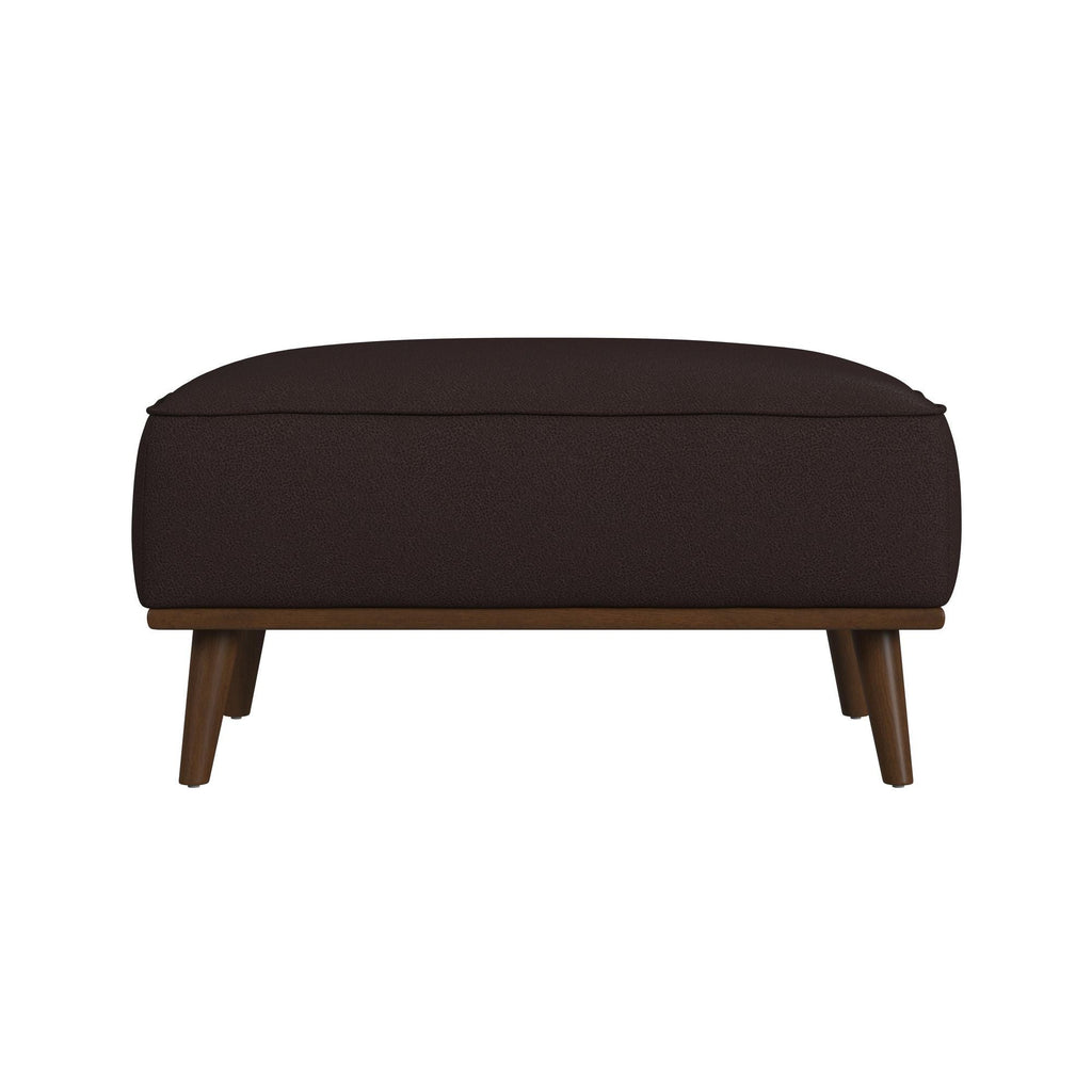 Destiny - Ottoman With Wood Base - Stylish Home Furniture