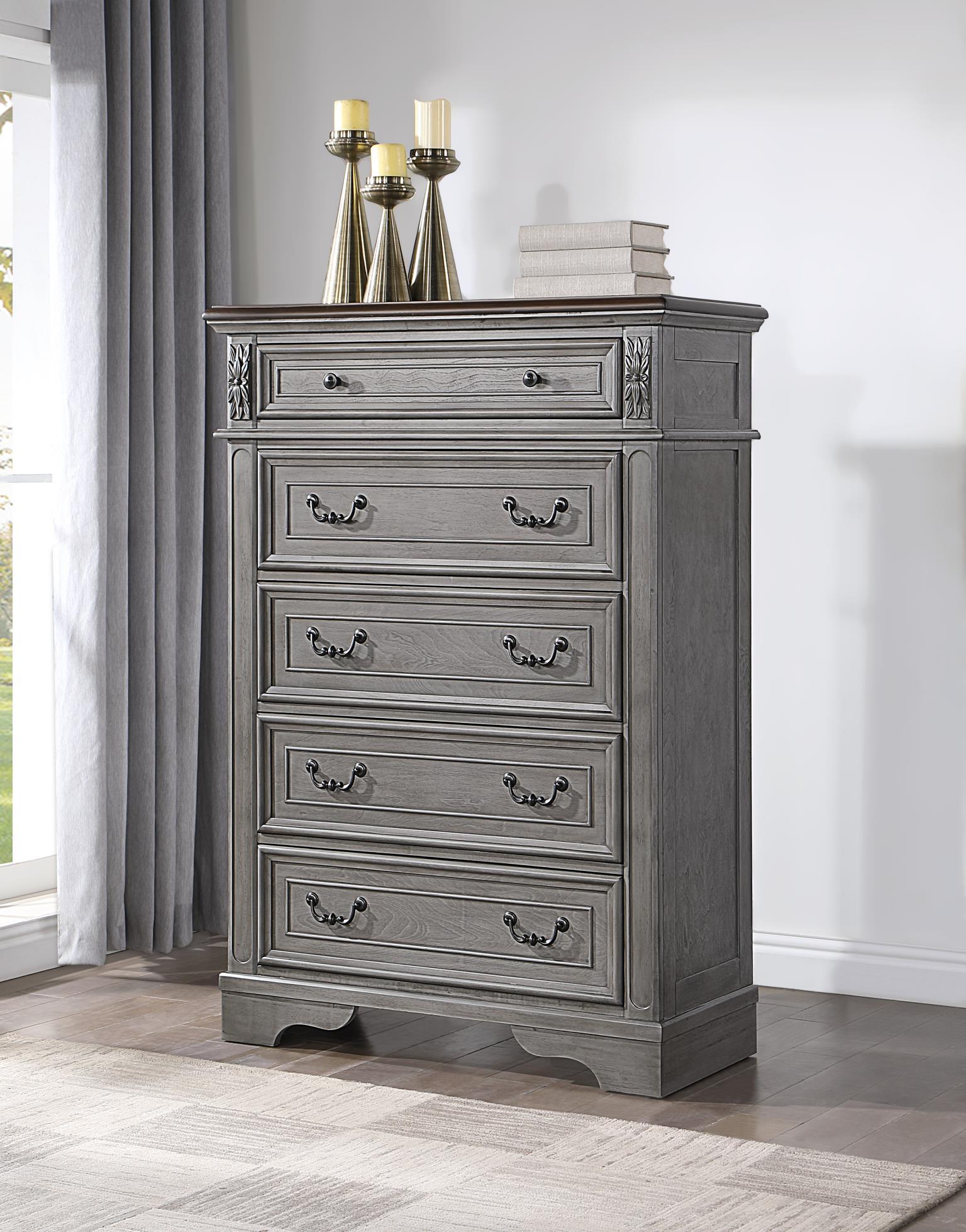 B112 - Chest - Rustic Gray - Stylish Home Furniture