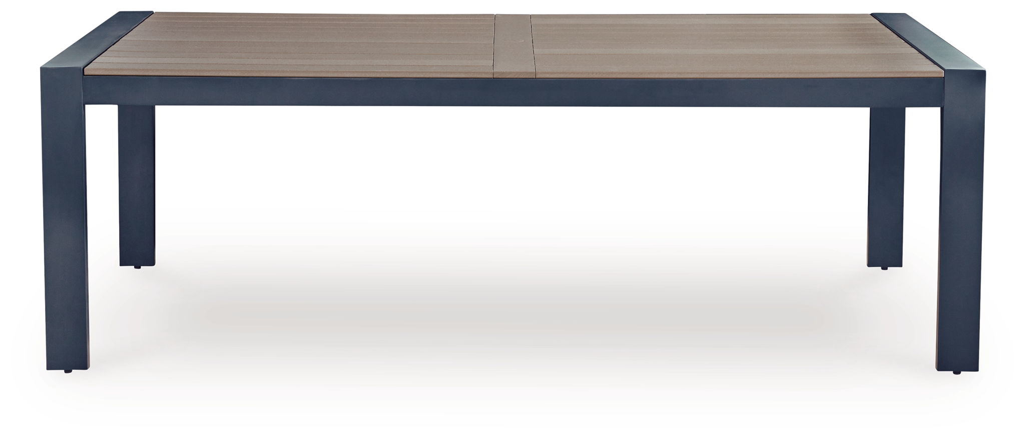 East Beach - Rectangular Dining Table With Umbrella Option - Blue - Stylish Home Furniture