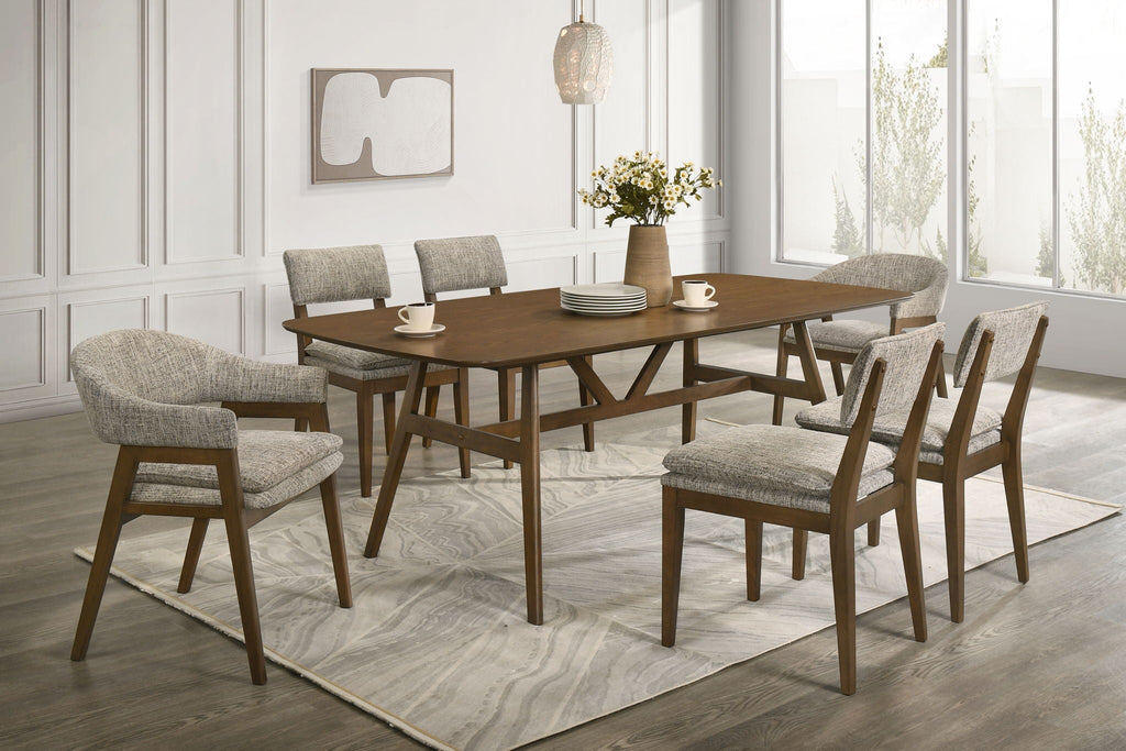 Miller - 39" Square Dining Table - Walnut - Stylish Home Furniture