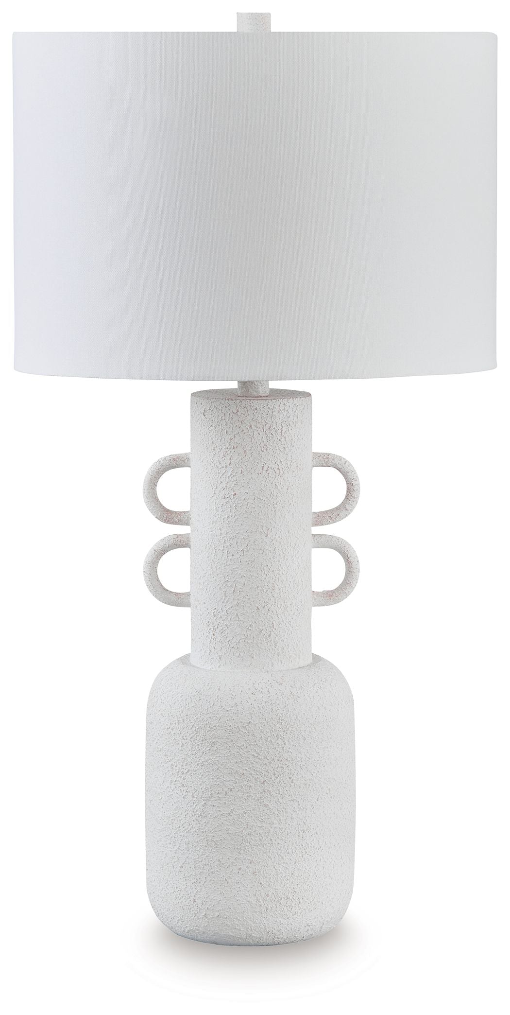 Perringhill - Metal Table Lamp - Distressed White - Stylish Home Furniture