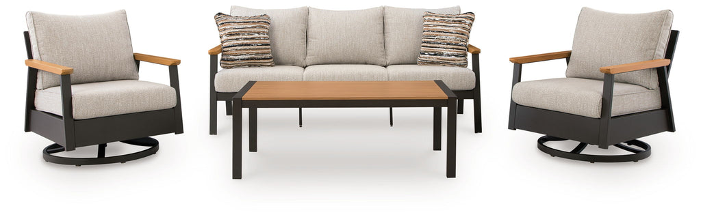 Carmel Highlands - Sofa, Chairs, Table Set (Set of 4) - Dark Brown - Stylish Home Furniture