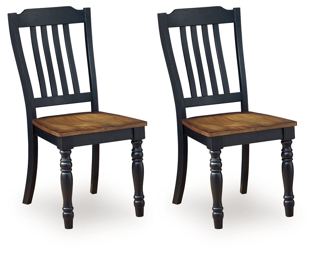 Clorazi - Dining Room Side Chair (Set of 2) - Black / Brown - Stylish Home Furniture