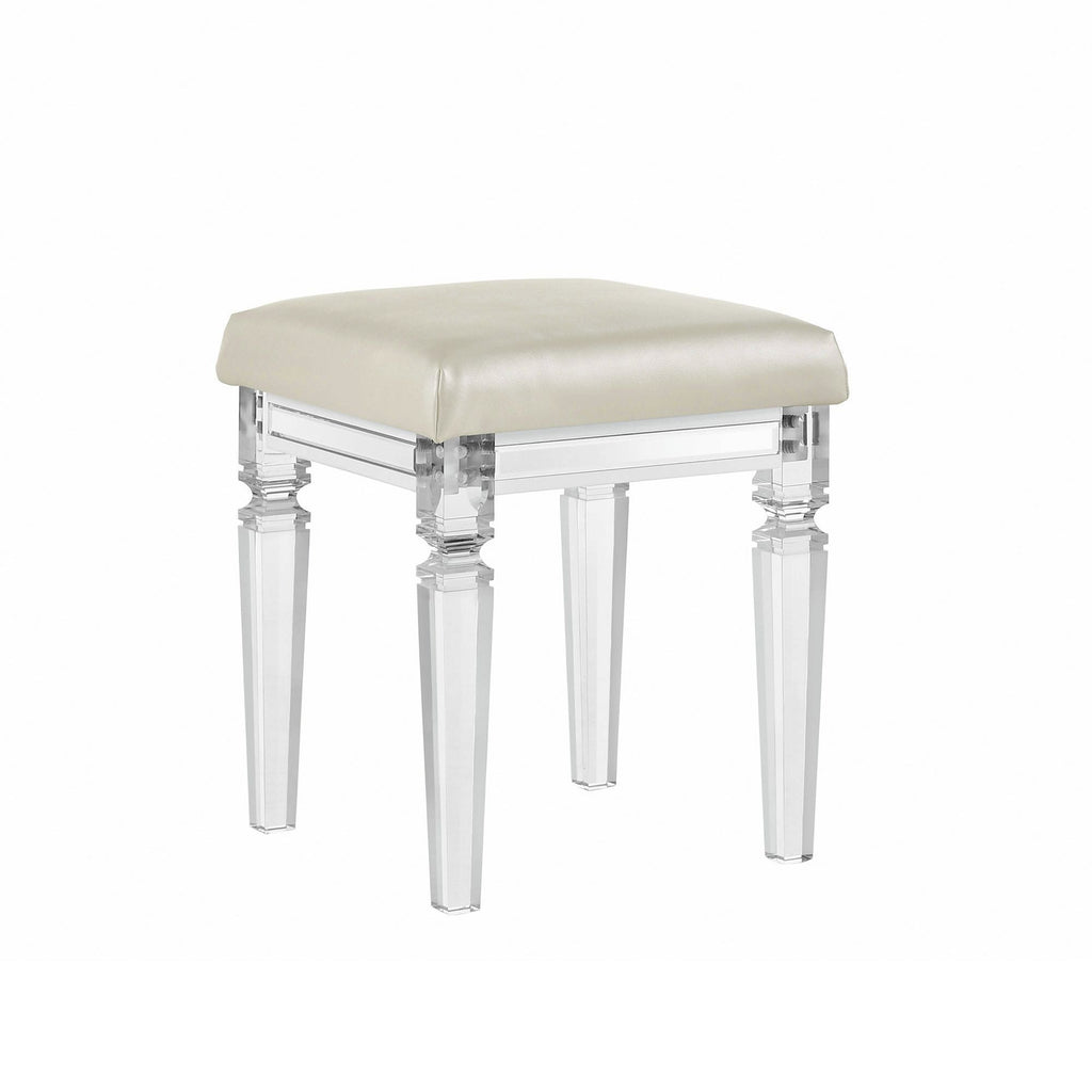 Twenty Nine - Vanity Stool With Acrylic Leg - Stylish Home Furniture