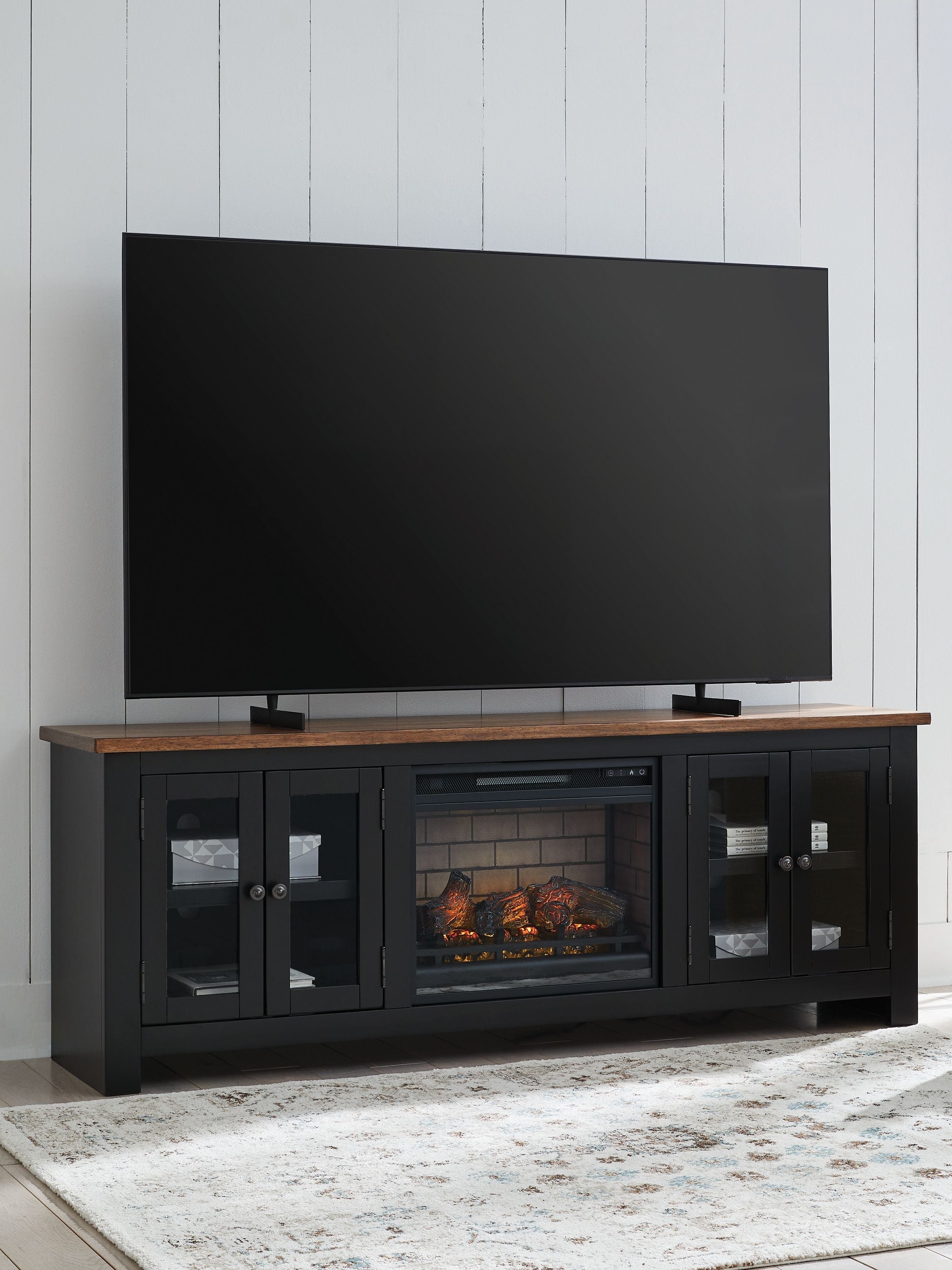 Wildenauer - 76" TV Stand With Electric Fireplace - Stylish Home Furniture