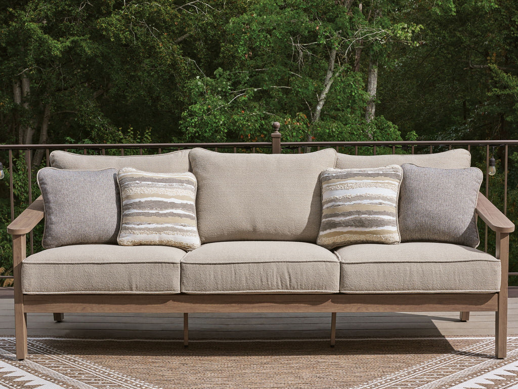 Harmony Headlands - Sofa With Cushion - Natural / Gray - Stylish Home Furniture