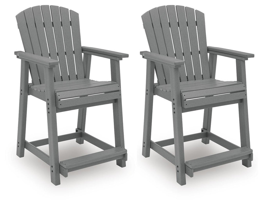 Sanctuary Beach - Barstool (Set of 2) - Dark Gray - Stylish Home Furniture