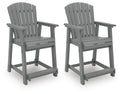 Sanctuary Beach - Barstool (Set of 2) - Dark Gray - Stylish Home Furniture