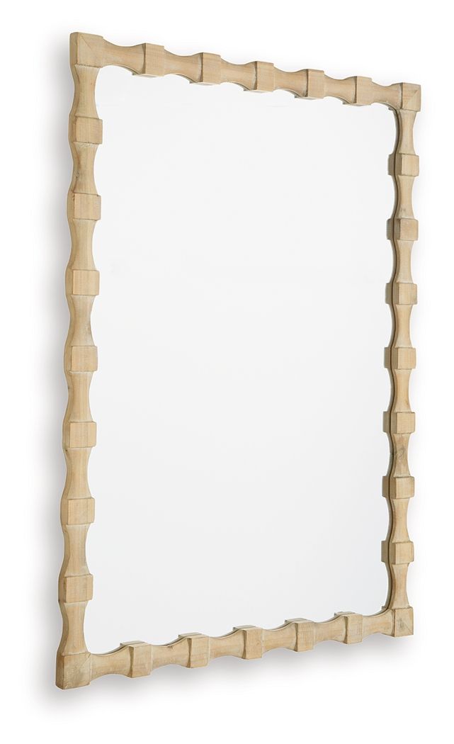 Acelmore - Accent Mirror - Light Brown - Stylish Home Furniture