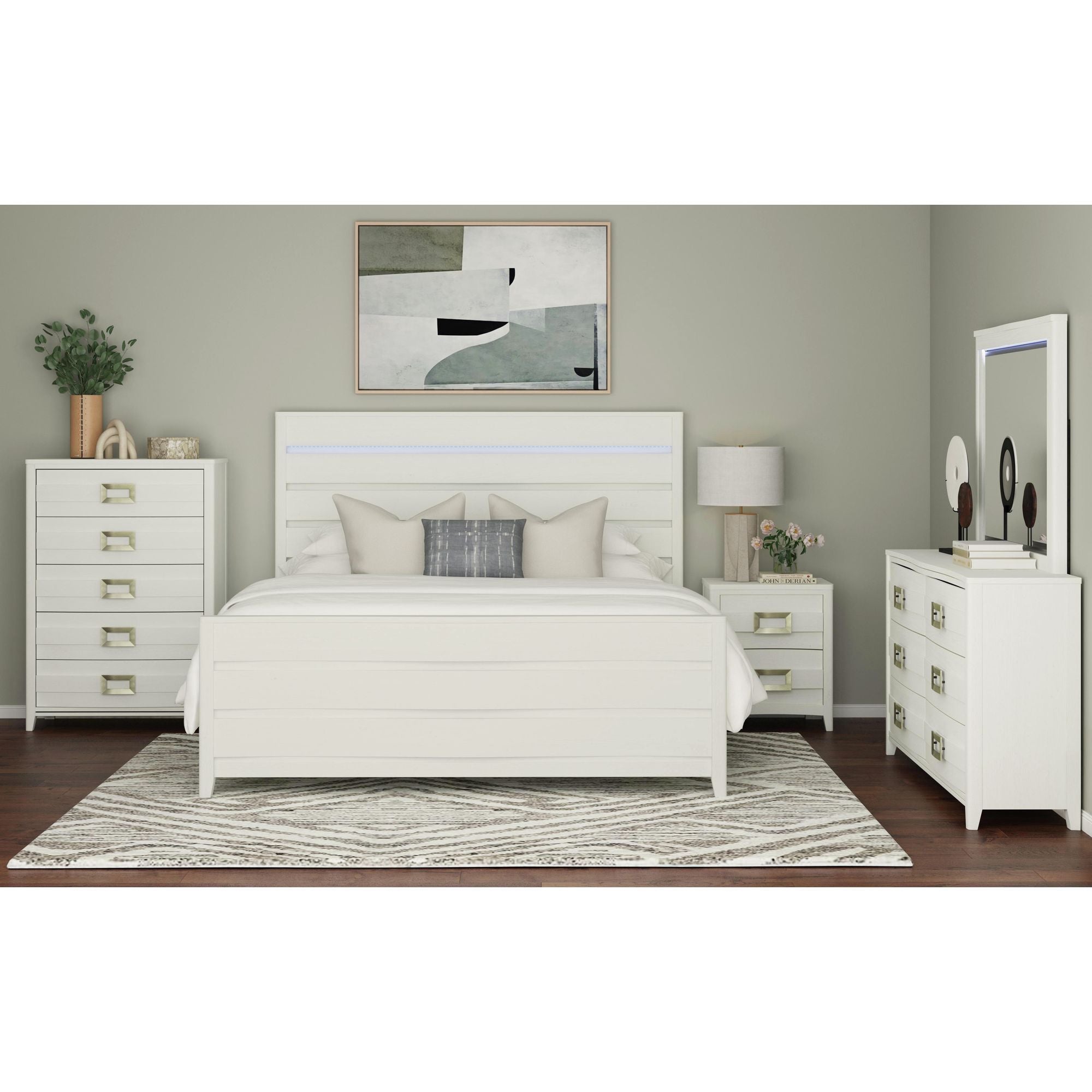 Tobias - Bed With LED - Stylish Home Furniture