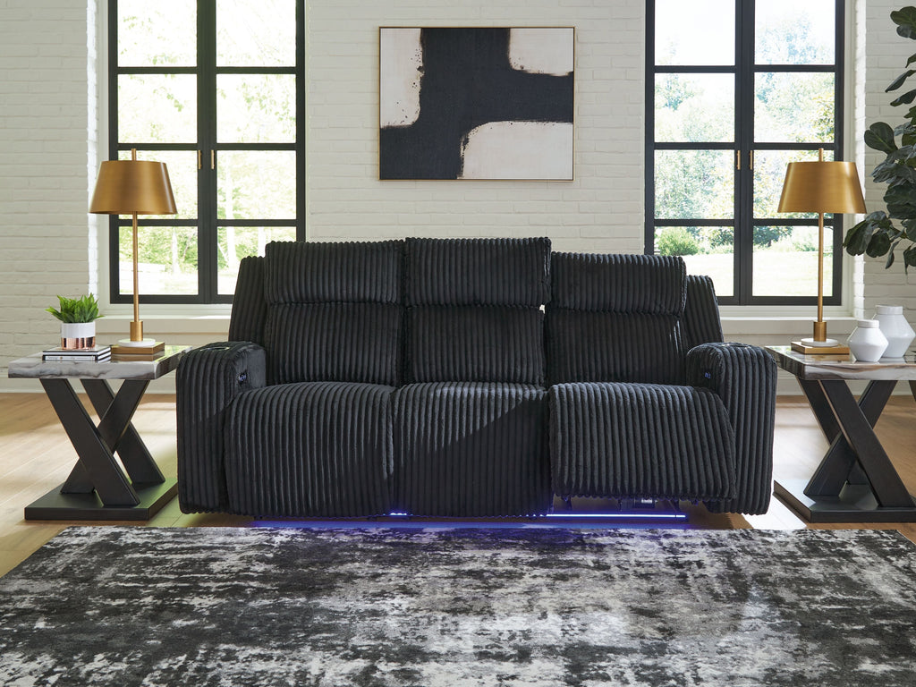 Forest Lake - Power Reclining Sofa With Adj Headrest - Stylish Home Furniture