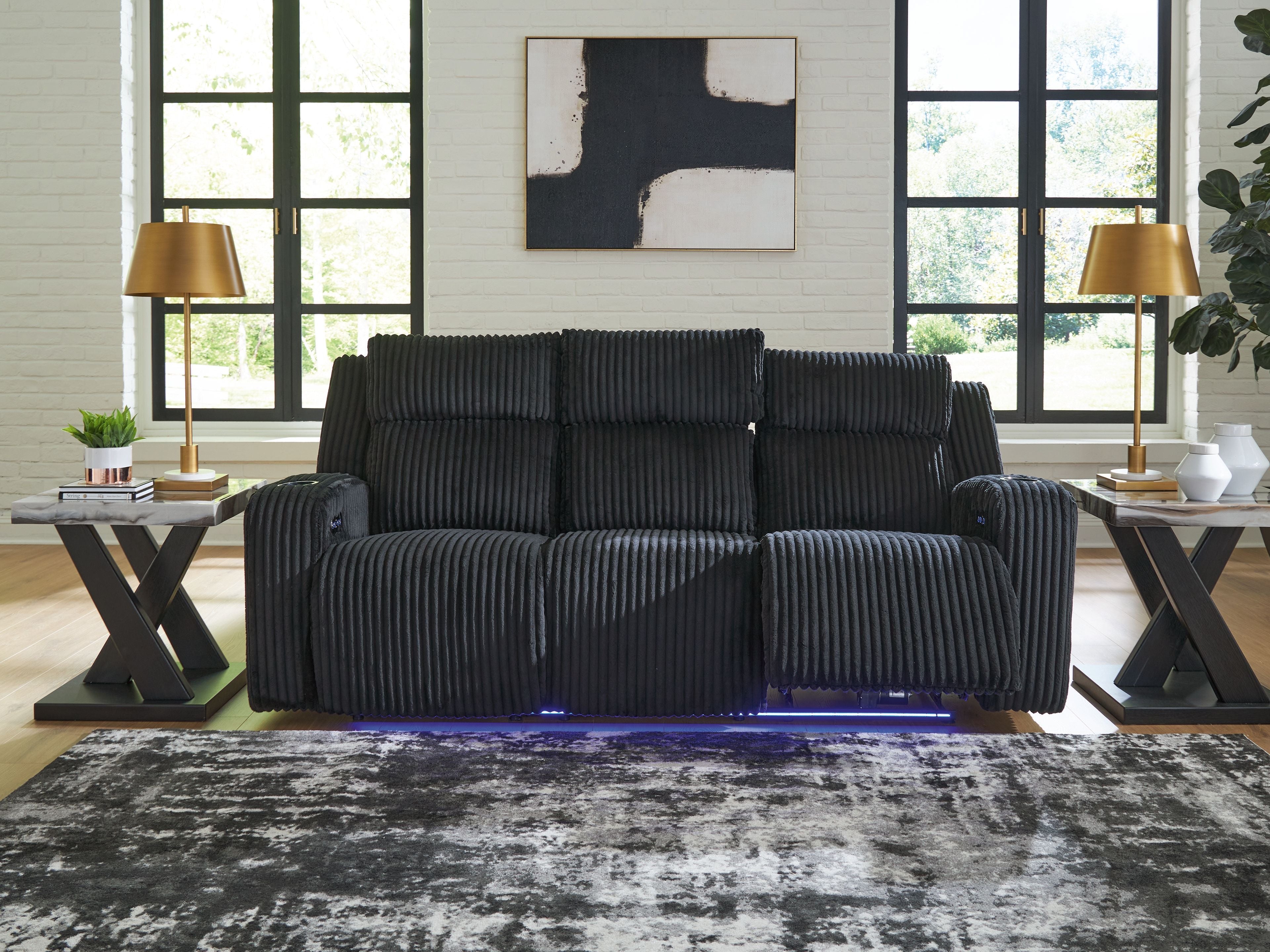 Forest Lake - Power Reclining Sofa With Adj Headrest - Stylish Home Furniture