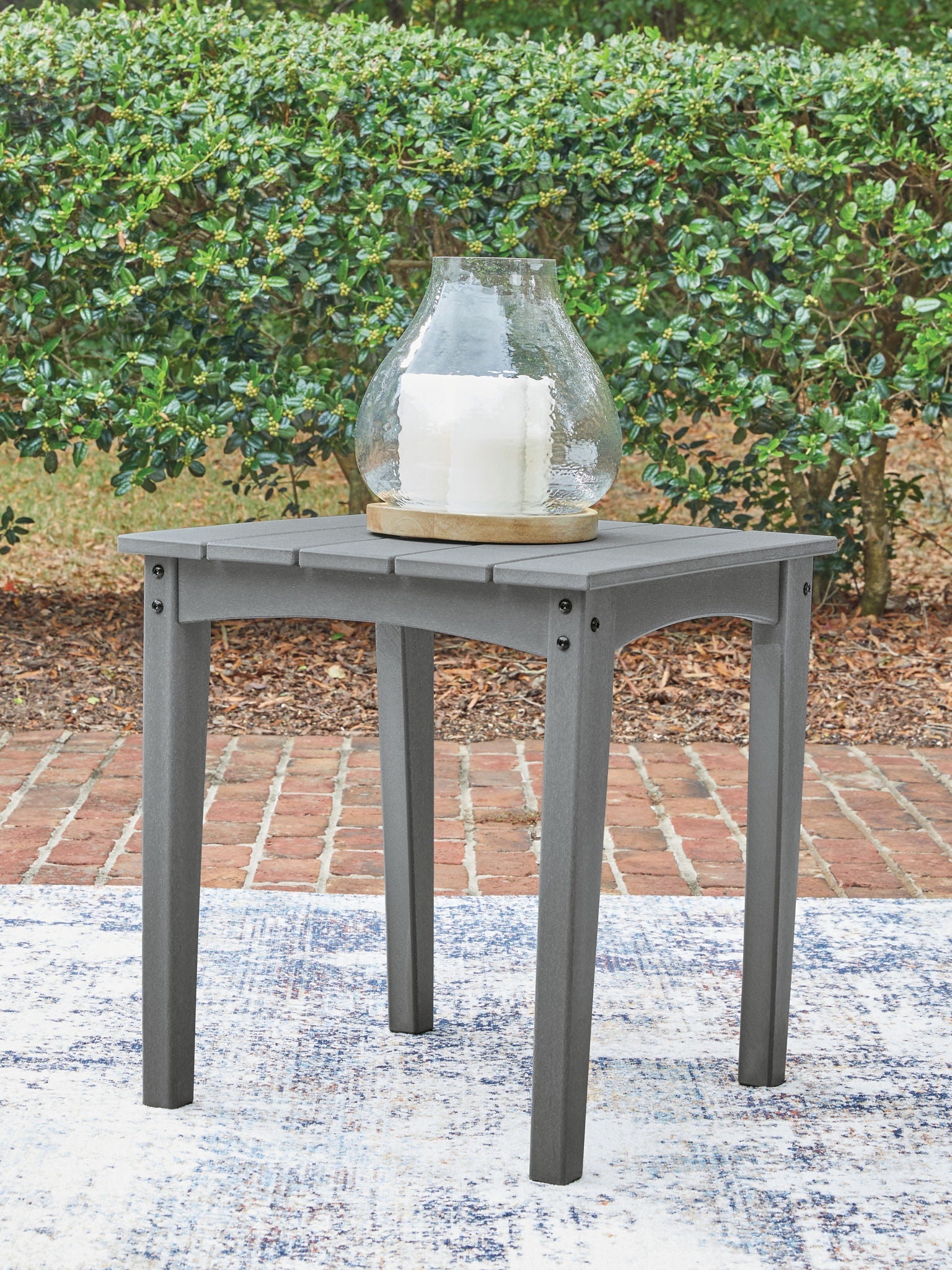 Cove Beach - Square End Table - Gray - Stylish Home Furniture