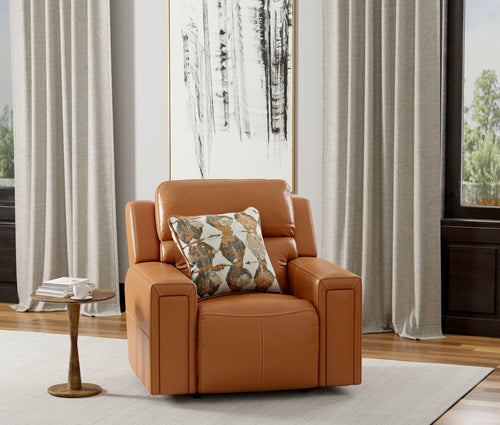 Arezzo - Power Headrest Power Lay Flat Recliner With Zero Gravity/Extended Ottoman - Stylish Home Furniture