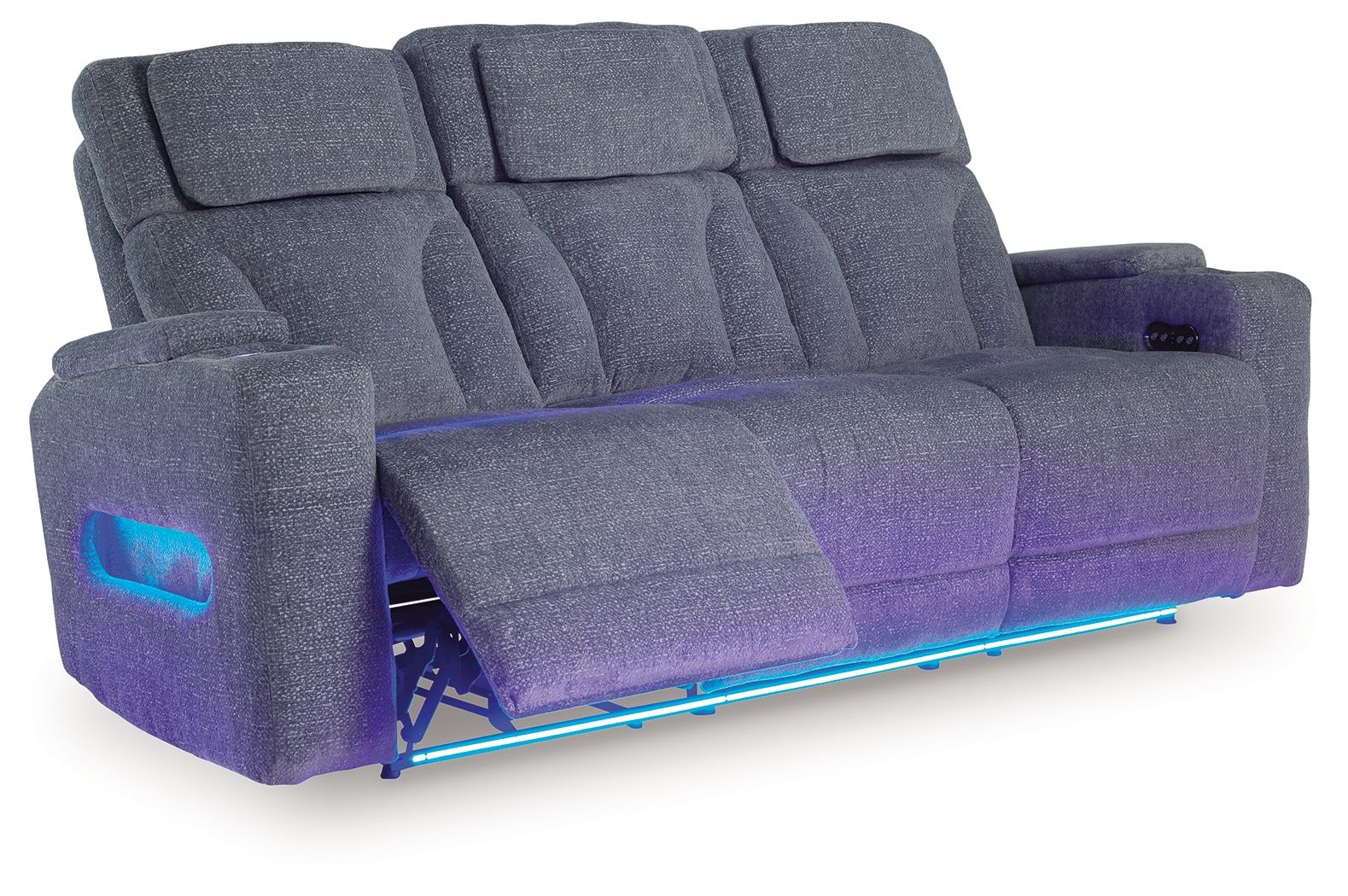 Studio Cave - Power Reclining Sofa - Steel - Stylish Home Furniture