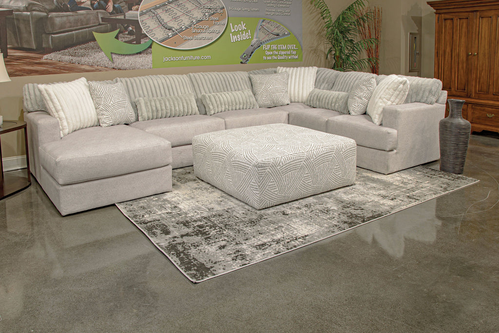 Logan Modular Sectional - Cocktail Ottoman - Stylish Home Furniture