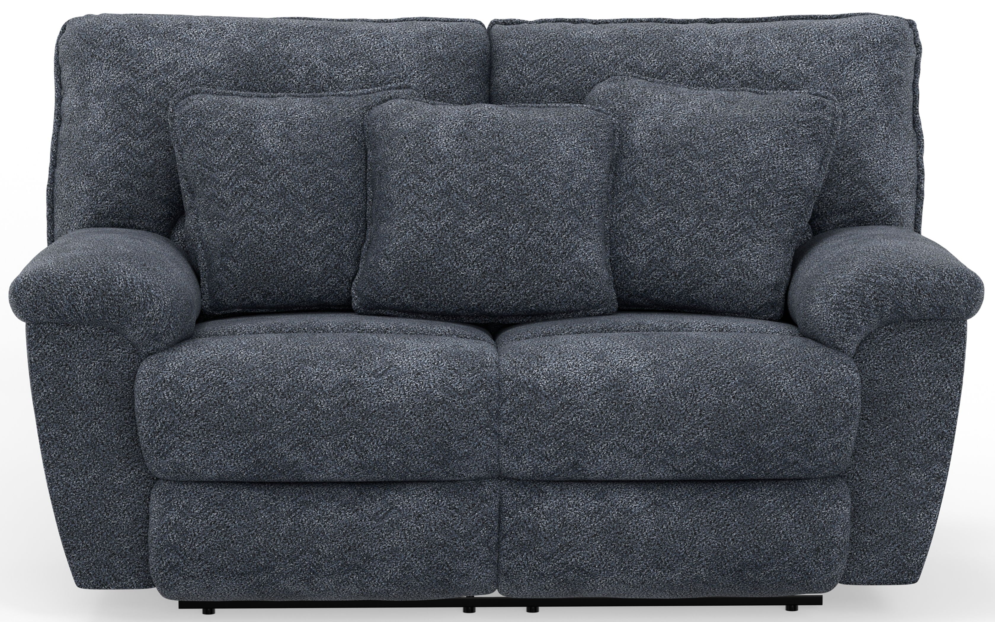 Paxon - Deep Seat Power Reclining Loveseat With Power Adjustable Headrest - Smoke - Stylish Home Furniture