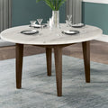 Essence - 54" Round Dining Table With Marble Top - Stylish Home Furniture