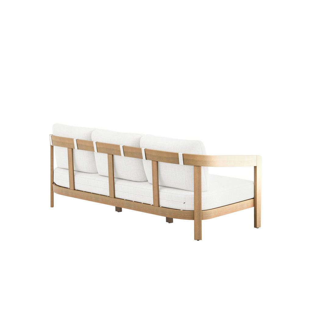 Wesley - Patio Sofa With Cushions - White - Stylish Home Furniture