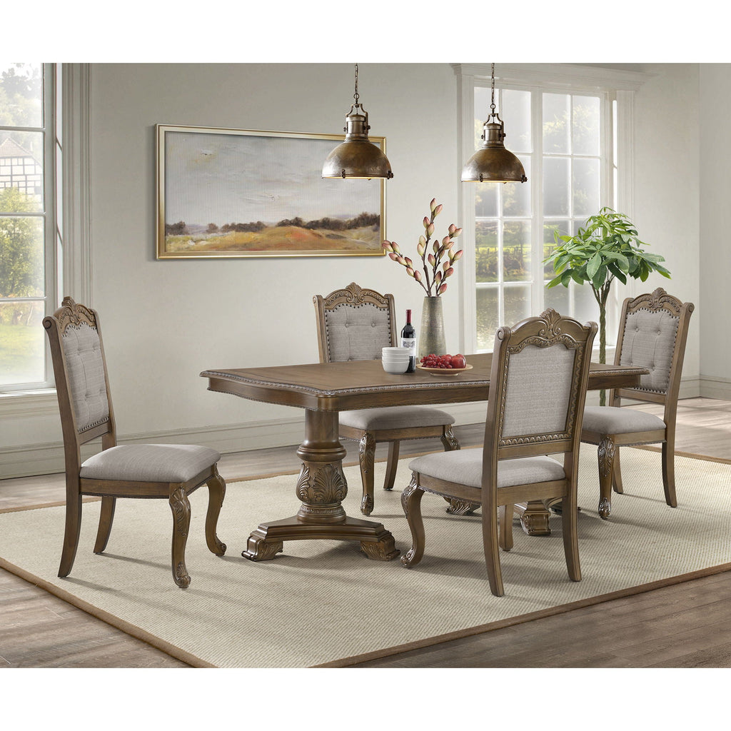Madison Park - Rectangular Dining Table With 2 Leaves - Walnut - Stylish Home Furniture