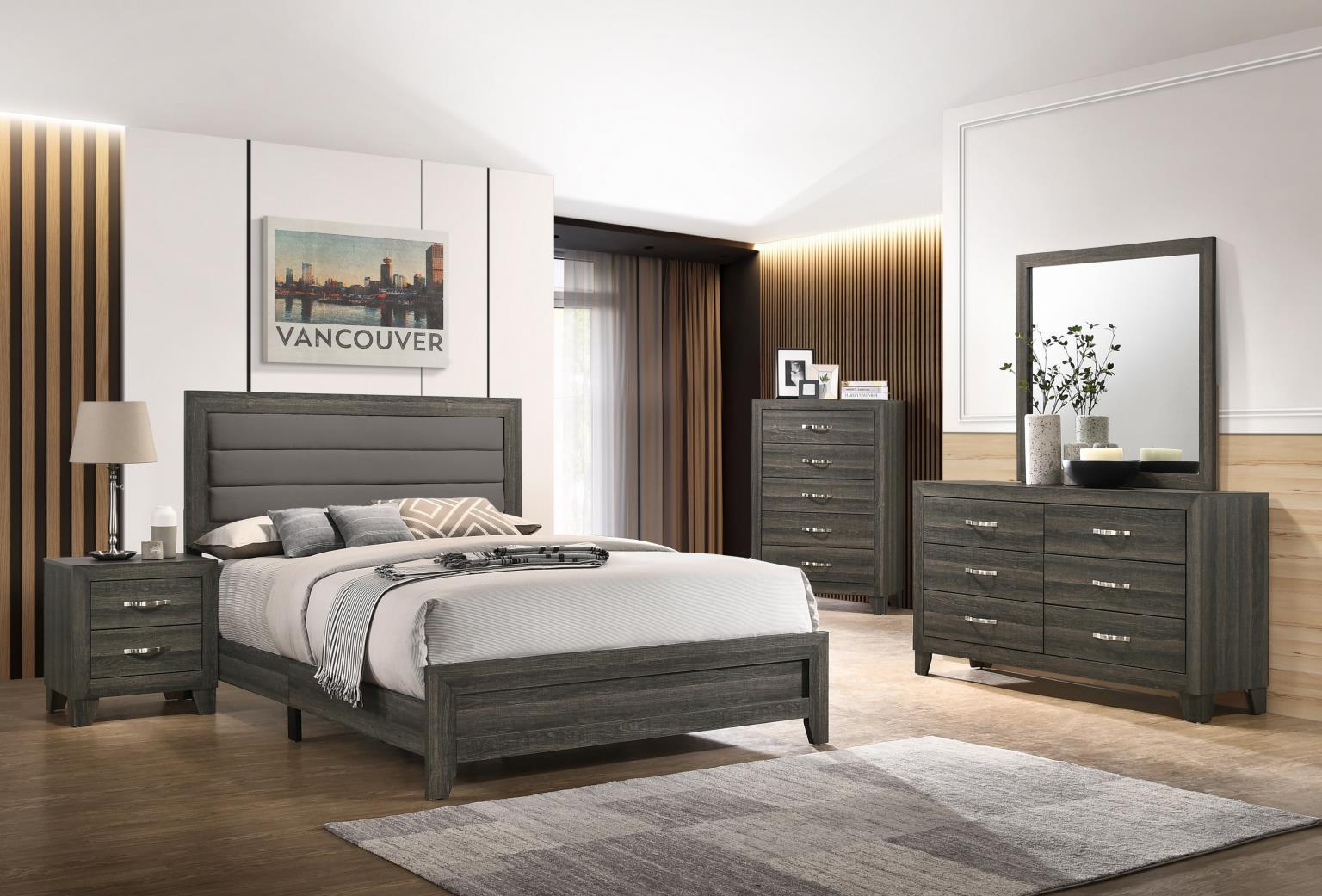B515 - Nightstand - Dark Gray - Stylish Home Furniture