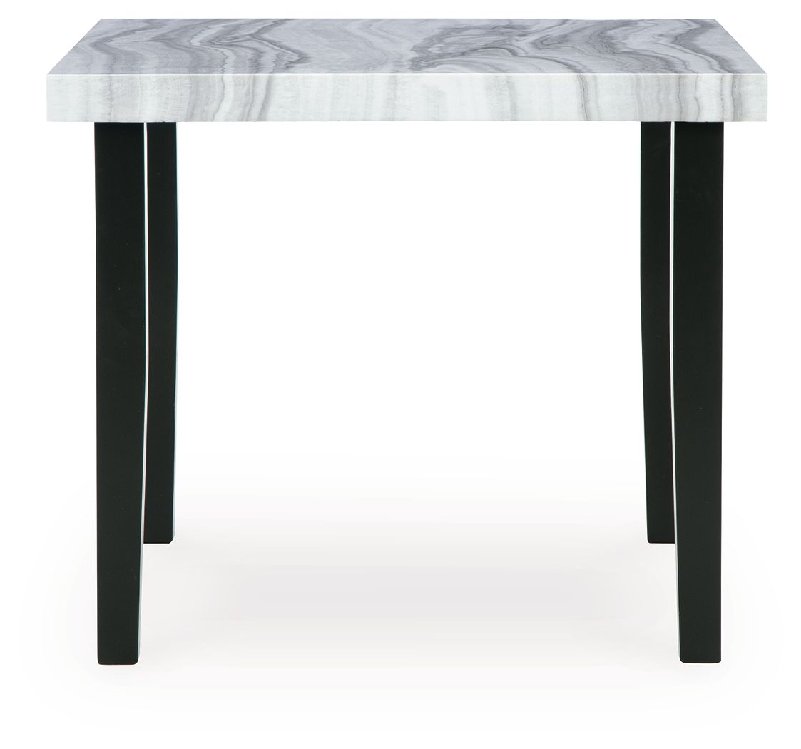 Mervannie - Square Dining Room Counter Table - Gray / Black - Stylish Home Furniture
