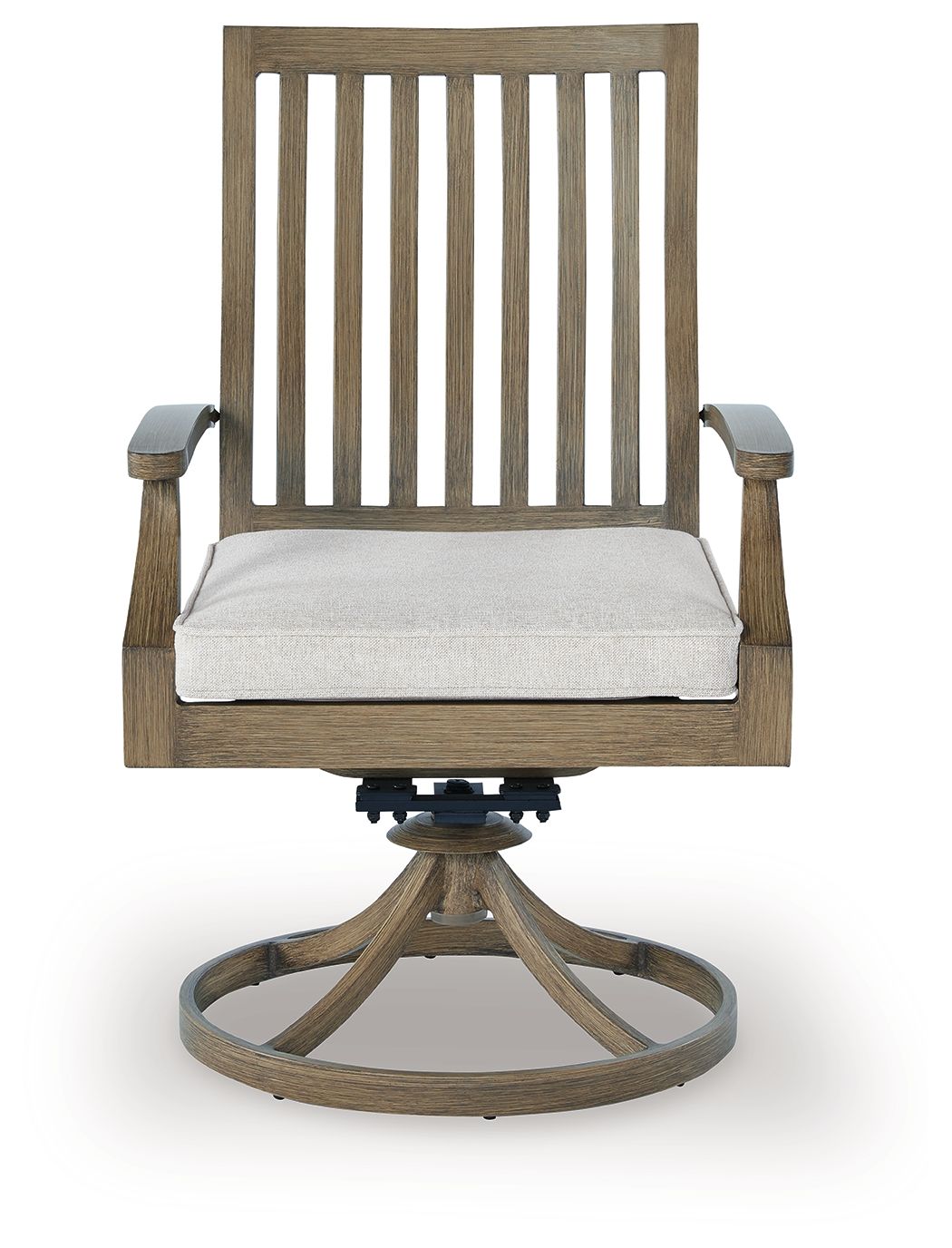 Rainier Ranch - Swivel Chair With Cushion (Set of 2) - Brown / Beige - Stylish Home Furniture
