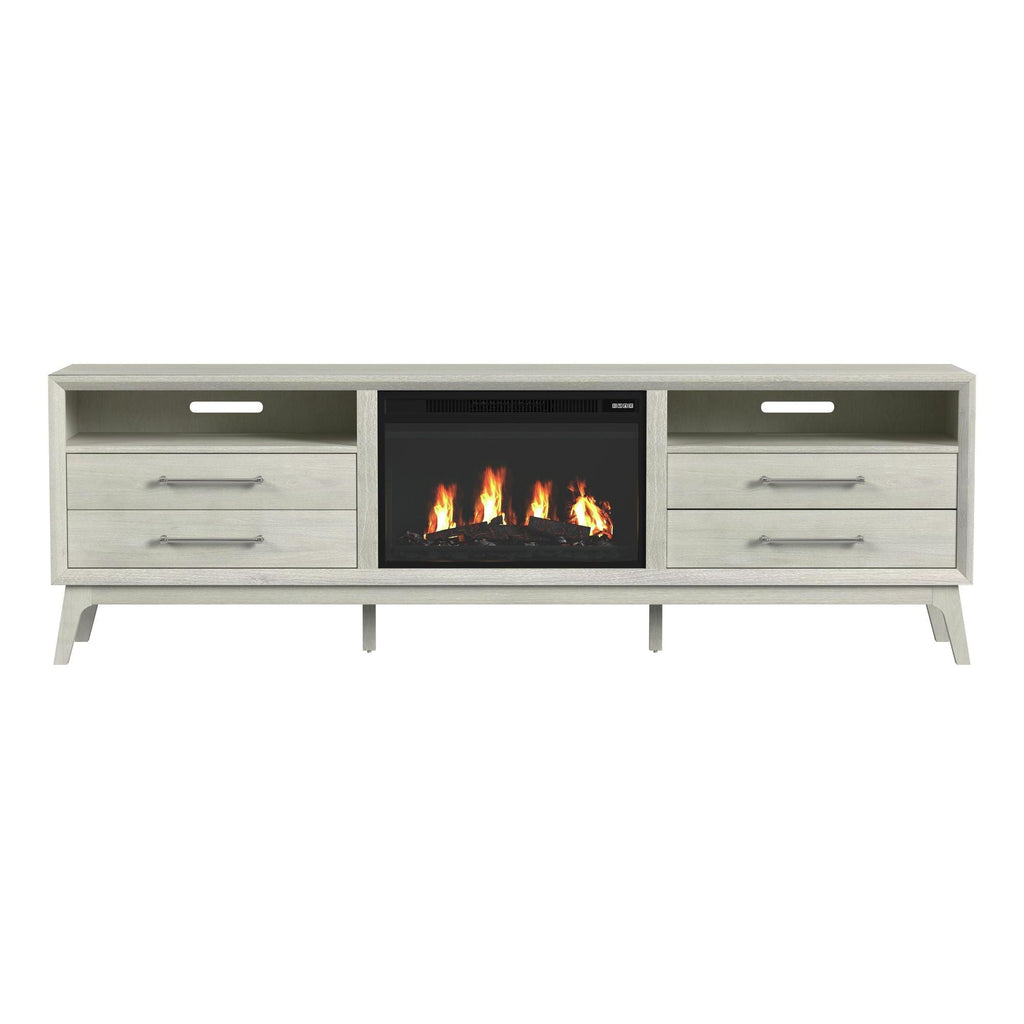 Westland - TV Console With Fireplace Insert - Almond - Stylish Home Furniture