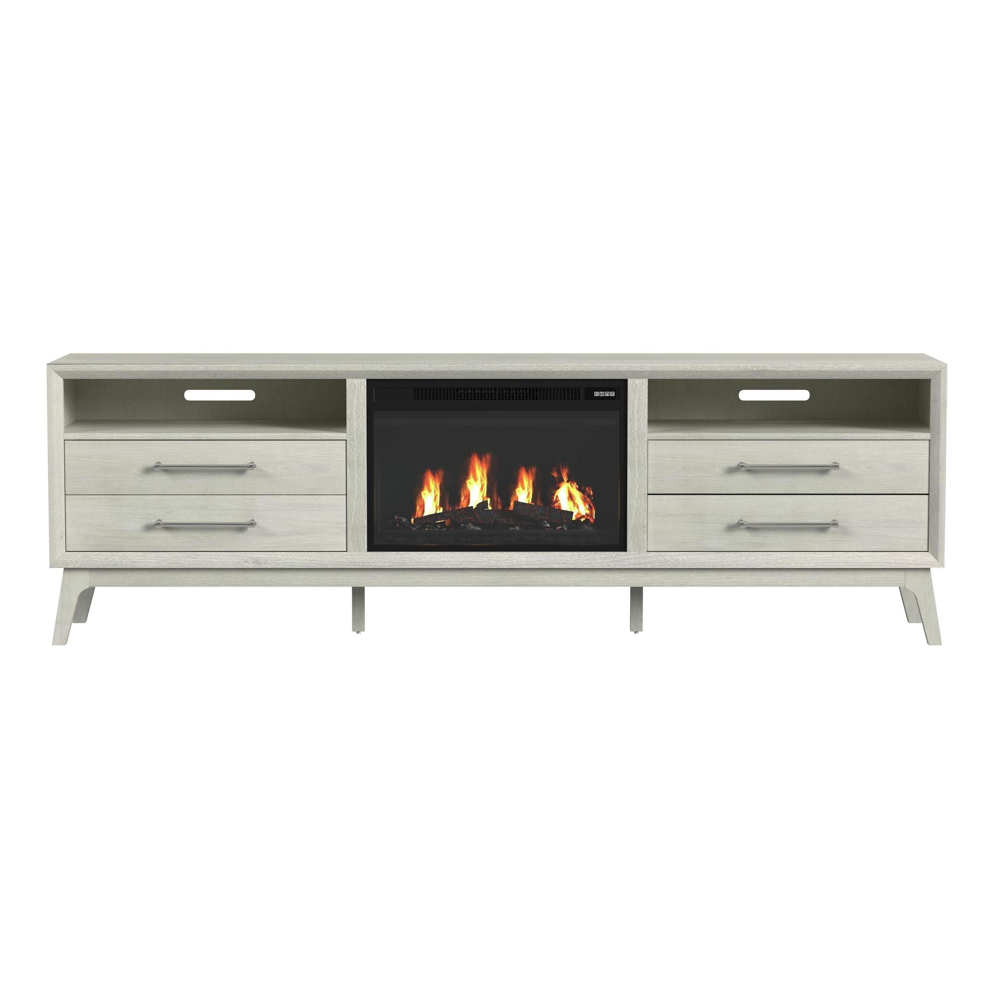 Westland - TV Console With Fireplace Insert - Almond - Stylish Home Furniture