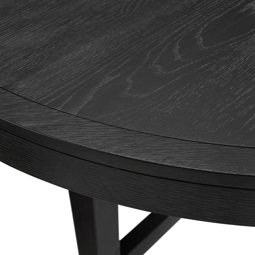 Versailles - Contemporary Round Dining Table - Black - Stylish Home Furniture