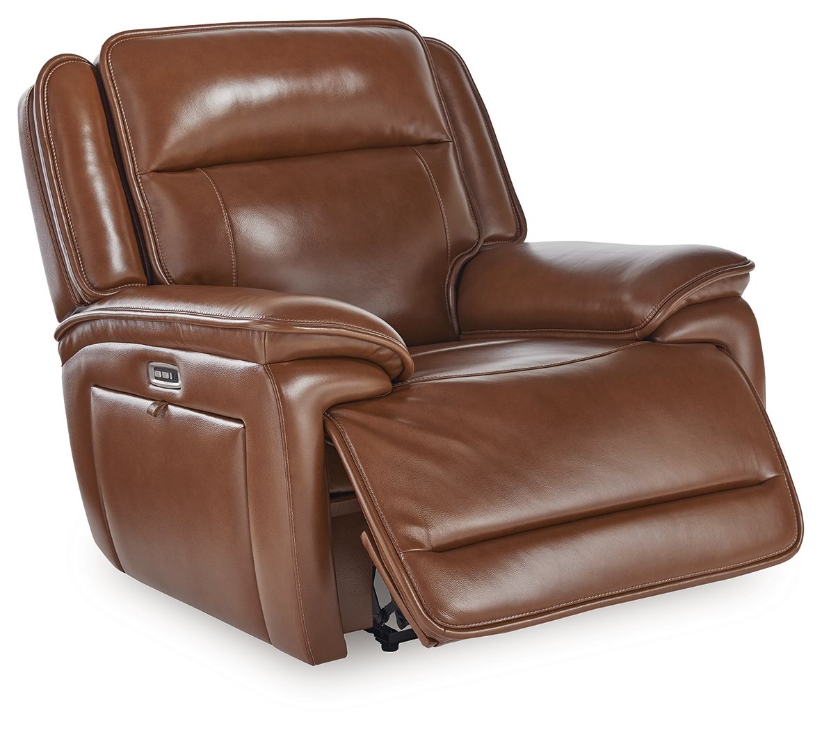 Healy Pier - Power Recliner / Adj Headrest - Chocolate - Stylish Home Furniture