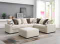 U328 - 4 Piece Sectional (1 LAF Loveseat 1 Armless Chair, 1 Wedge, 1 RAF Loveseat) - Beige - Stylish Home Furniture
