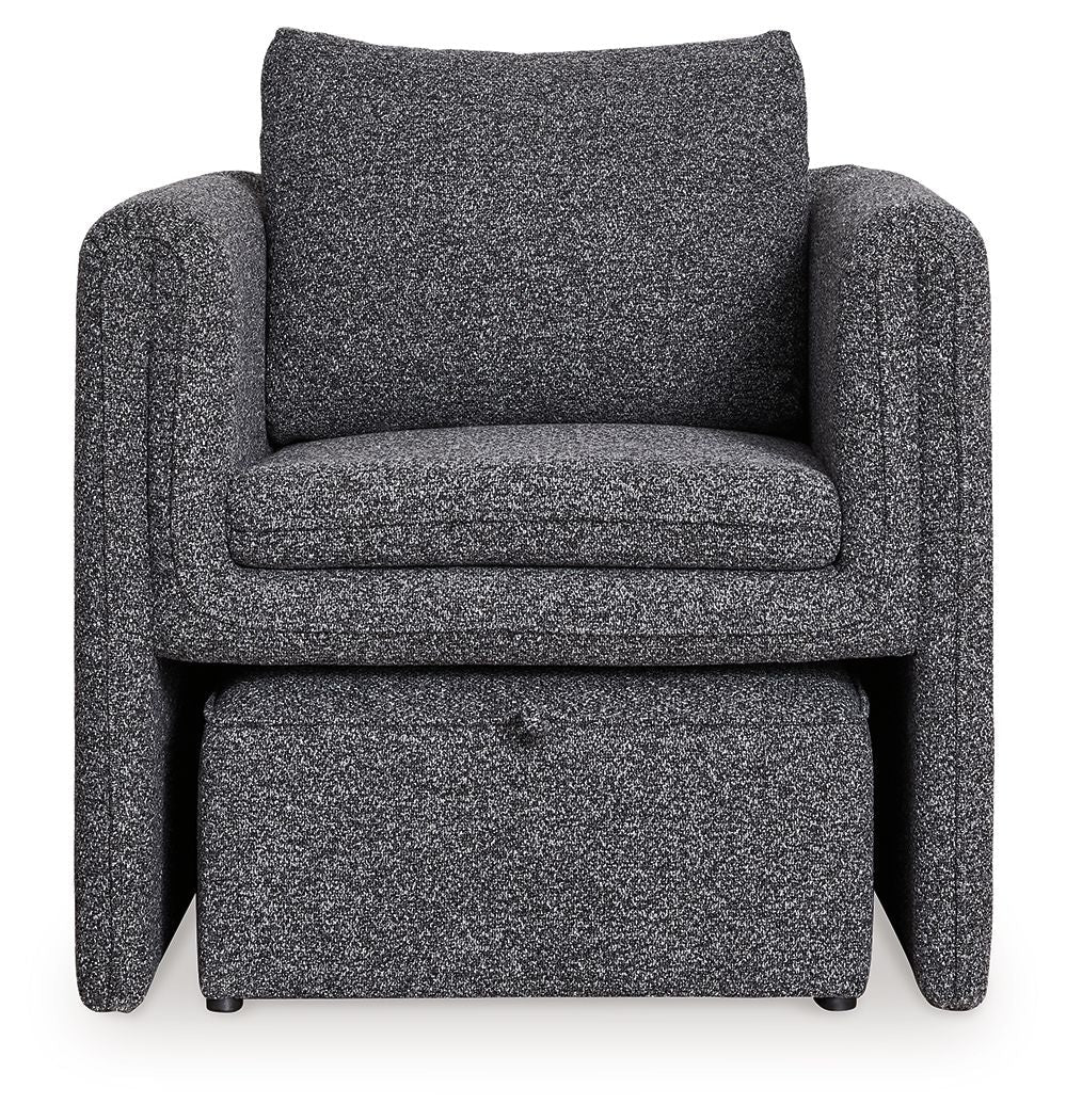 Vreni - Accent Chair - Charcoal / Black - Stylish Home Furniture