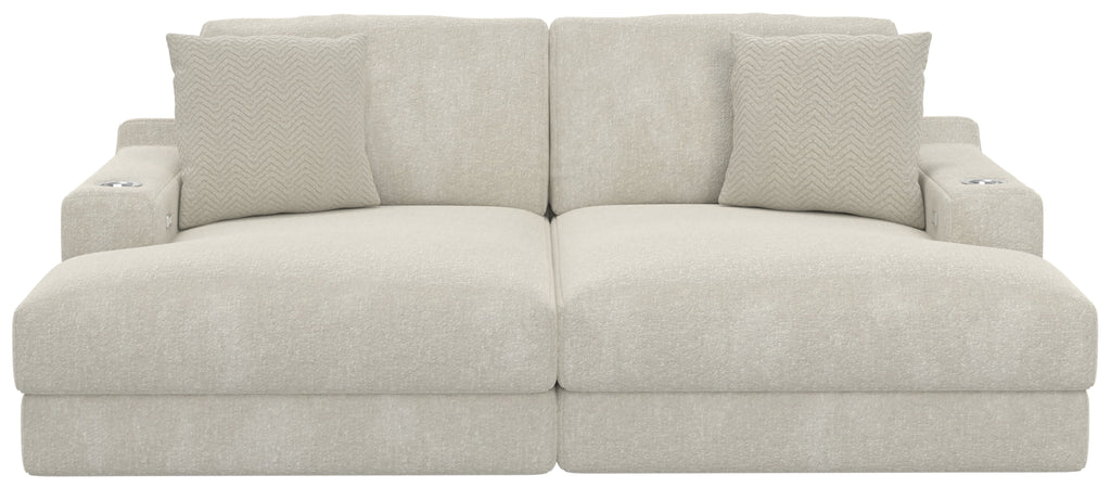 Cozy - 2 Piece Double Wide Chaise With USB Charging Ports