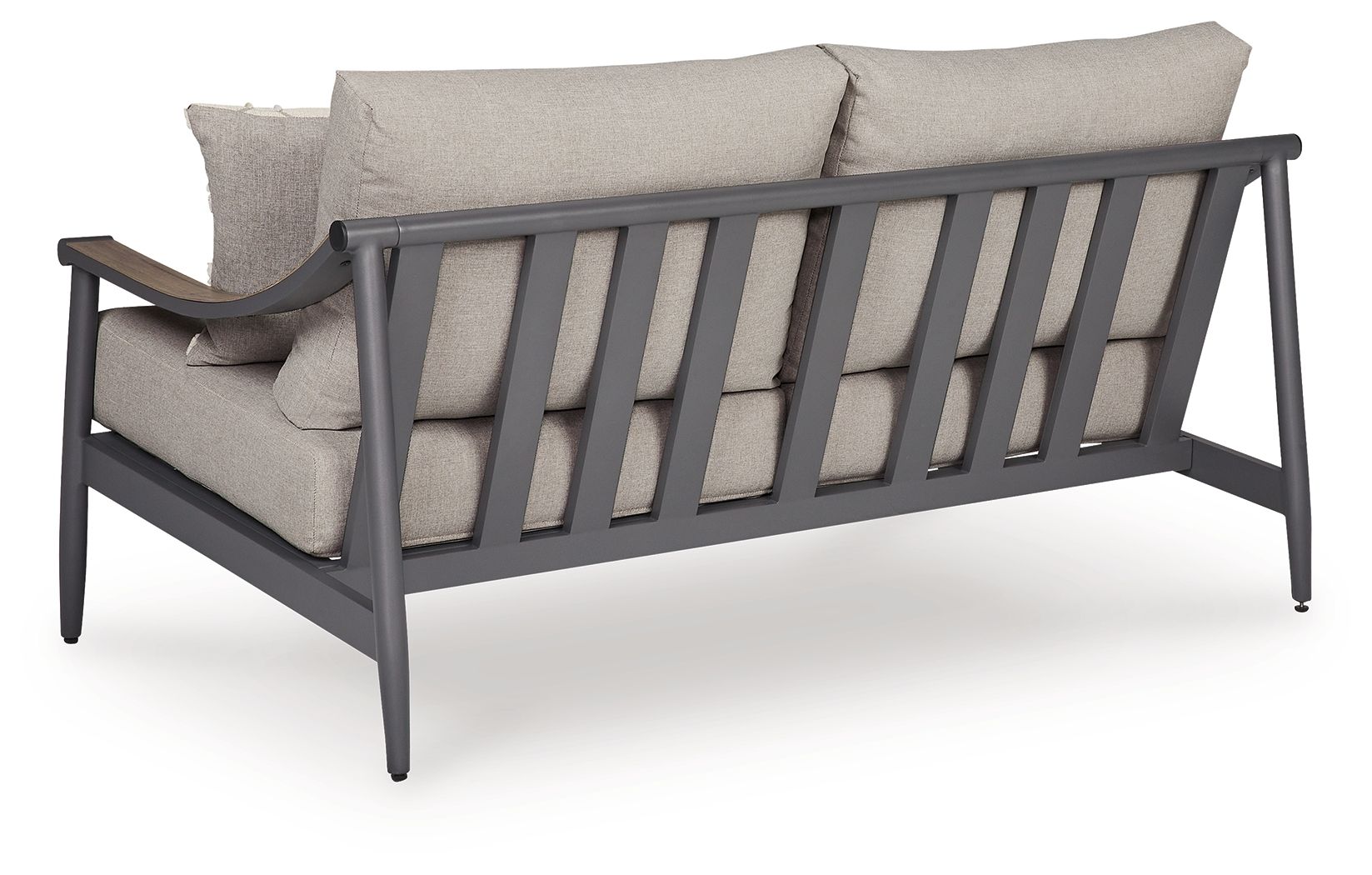Ocean Beach - Loveseat With Cushion - Gray - Stylish Home Furniture